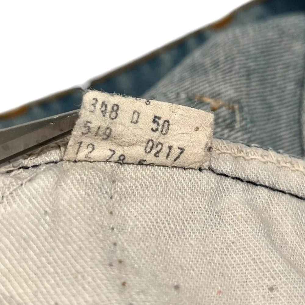 Vintage 1978 Levi's 519 Orange Tab Straight Leg‎ Jeans Blue Men's 32x33